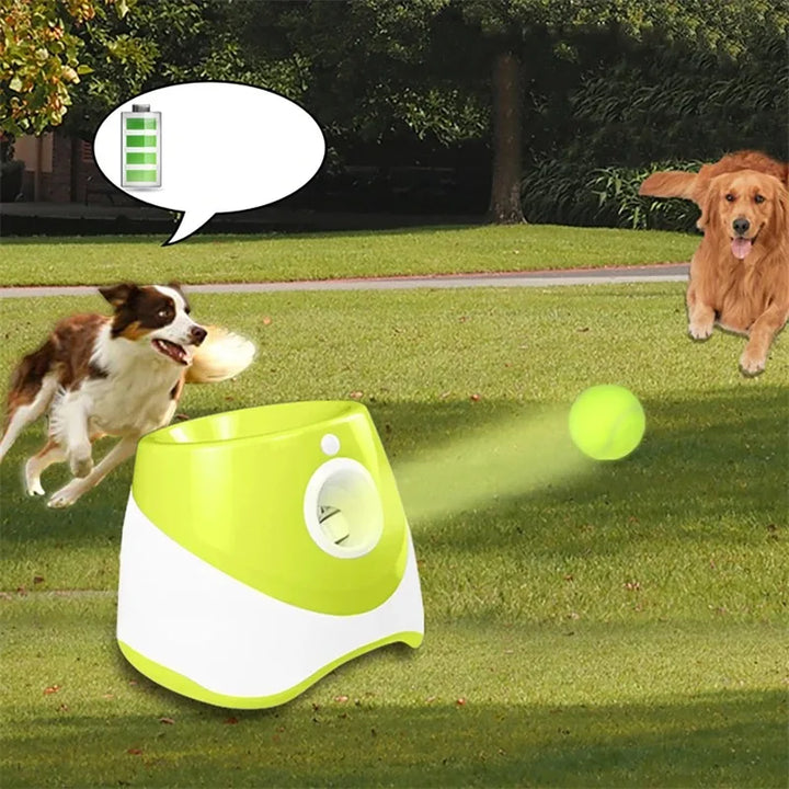 Small Dog Mini Tennis Ball Launcher - Perfect Indoor or Outdoor Interaction Fun - USB-Rechargeable