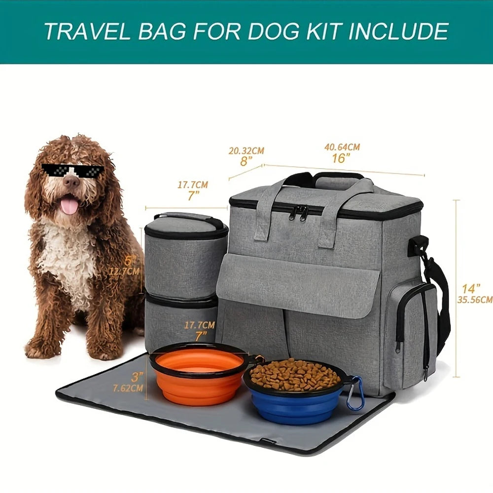 Multi-Function Traveling Pet Organizer Backpack for Dogs and Cats