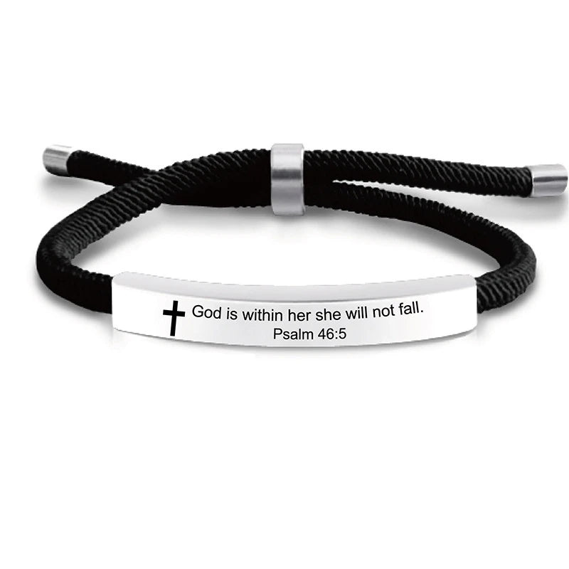 Keep the Faith Bible Scripture Bracelet for Men or Women