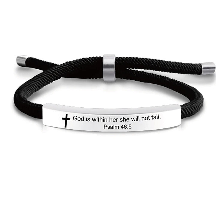Keep the Faith Bible Scripture Bracelet for Men or Women