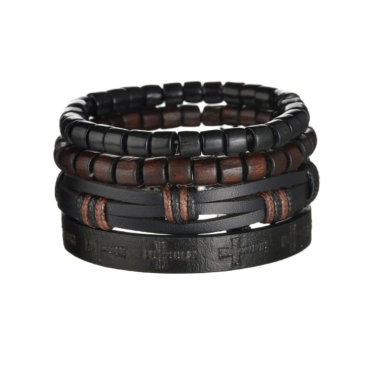 Crafted Boho Leather Wrap Bracelets for Men or Women