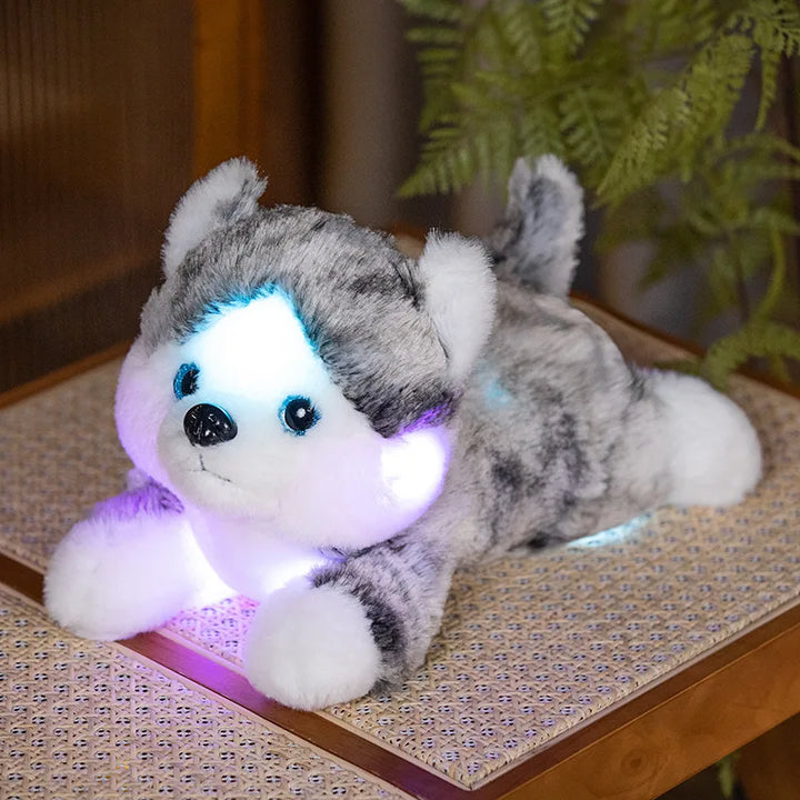 Glow-In-The-Dark Wolf Puppy Plush – The Ultimate Night Light Companion for Kids!"