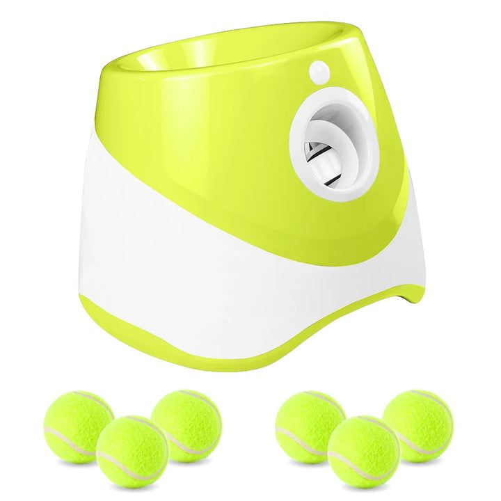 Small Dog Mini Tennis Ball Launcher - Perfect Indoor or Outdoor Interaction Fun - USB-Rechargeable