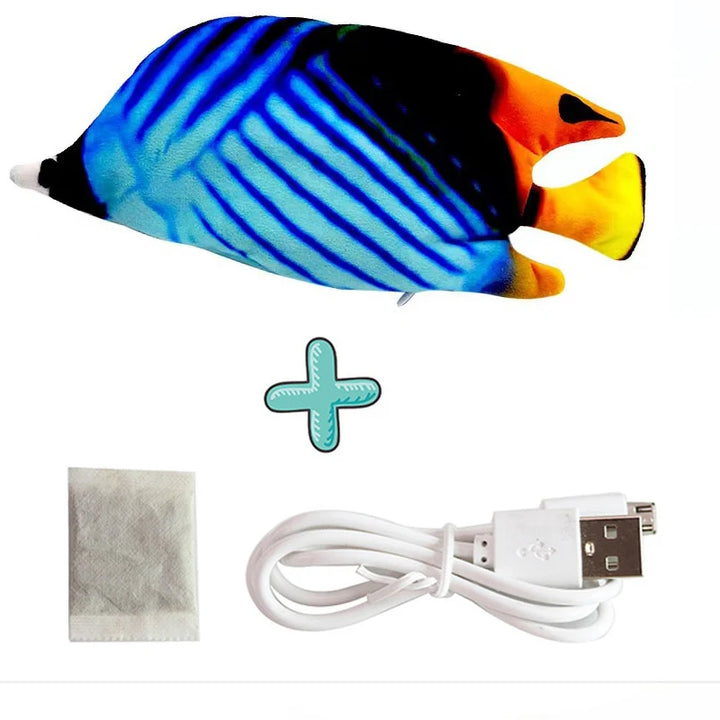 Cure Cat Boredom with Our USB Rechargeable Floppy Fish Cat Toy  I