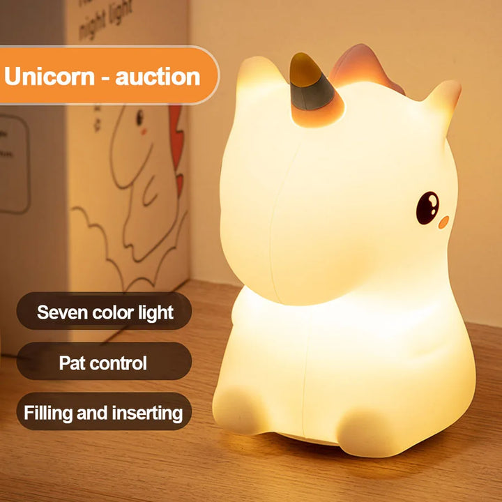 The LED Unicorn Nightlight will Enchant Any Childs Room – Touch, Pat & Remote-Control Options