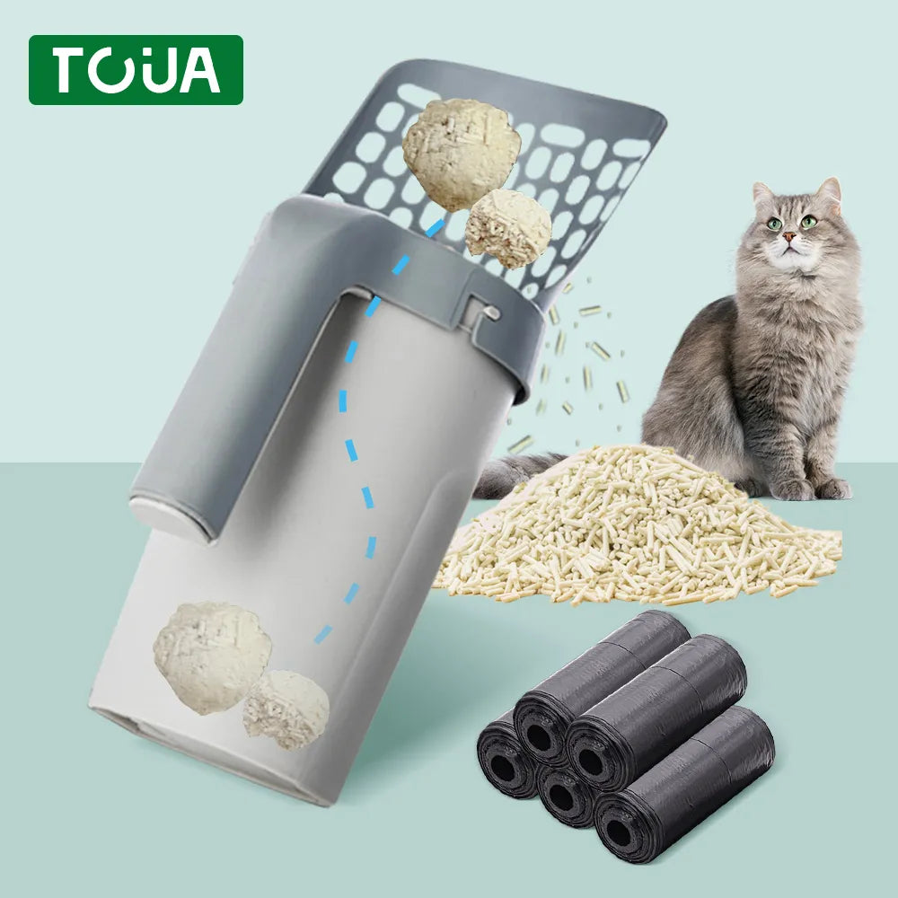 Cat Litter Shovel Scoop with Refill Bags