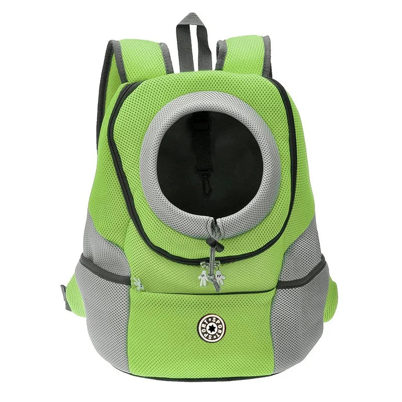 Double Shoulder Portable Outdoor Pet Backpack for Dogs -Travel - Breathable Dog Bag Carrier