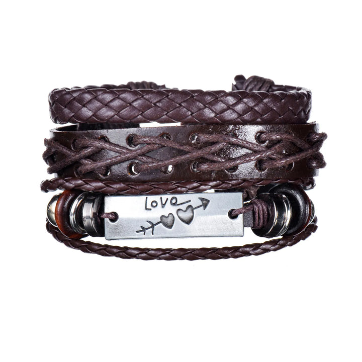 Crafted Boho Leather Wrap Bracelets for Men or Women