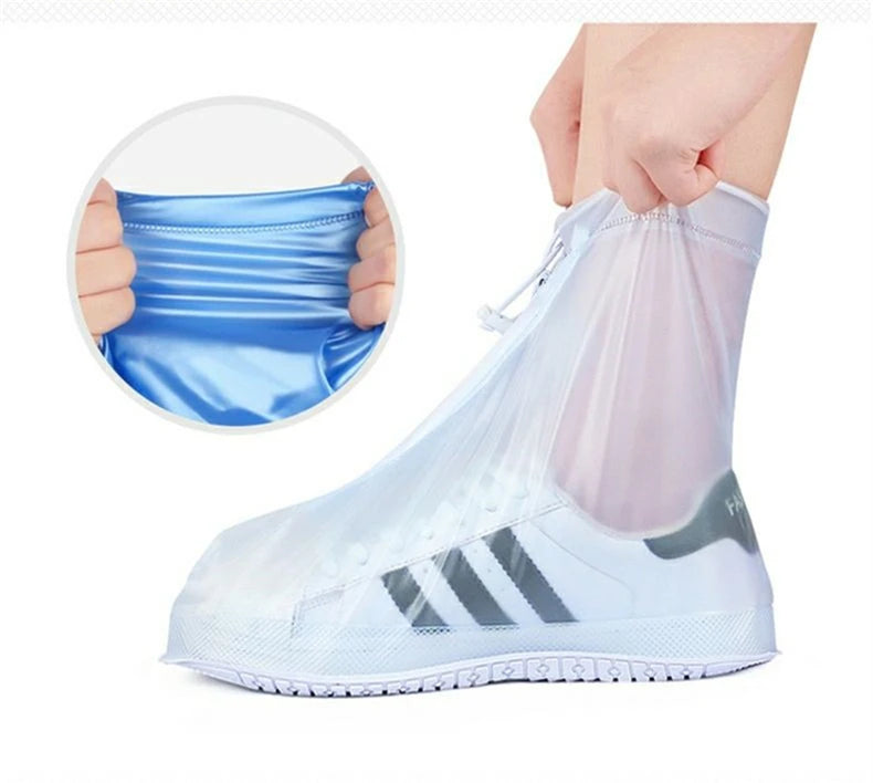 Silicone Waterproof Rain Shoe Cover Protector for Rainy Days are Reusable, Good Quality, with Non-Slip Bottoms