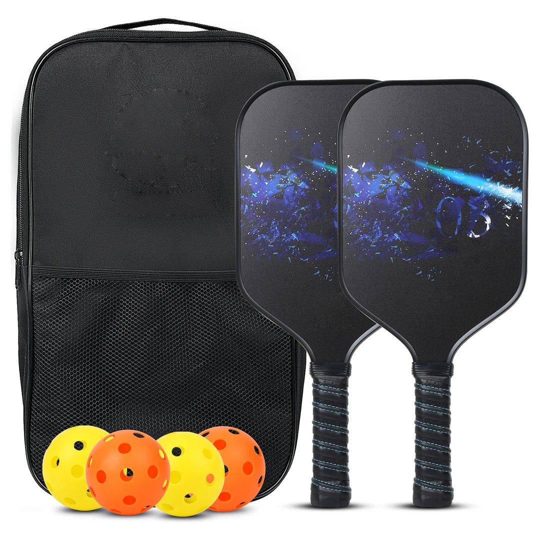 USAPA Approved Pickleball Paddles Rackets Sets w/Balls Honeycomb Core (Indoor-Outdoor)