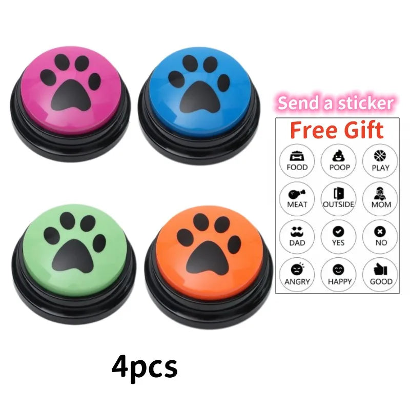 4/8/10pcs Dog Training Recordable Button for Pet Communication