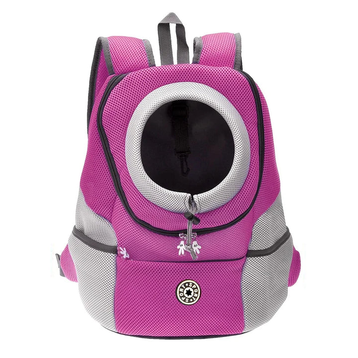 Double Shoulder Portable Outdoor Pet Backpack for Dogs -Travel - Breathable Dog Bag Carrier