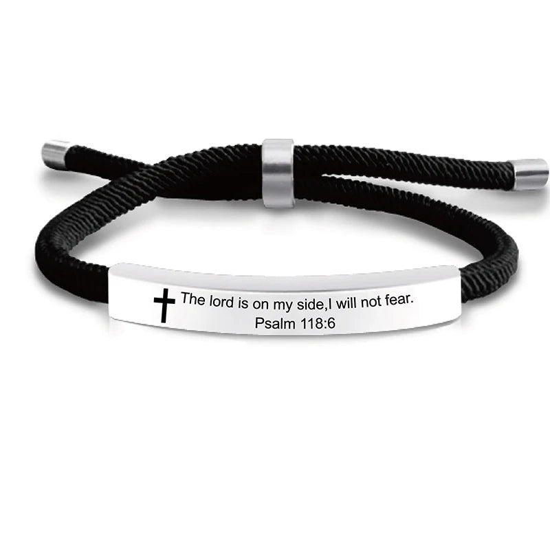 Keep the Faith Bible Scripture Bracelet for Men or Women
