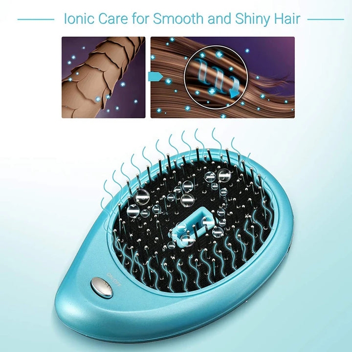 Hot Selling Negative Ion Massage Comb Portable Negative Ion Massage Scalp Hair Brush To Relax The Scalp