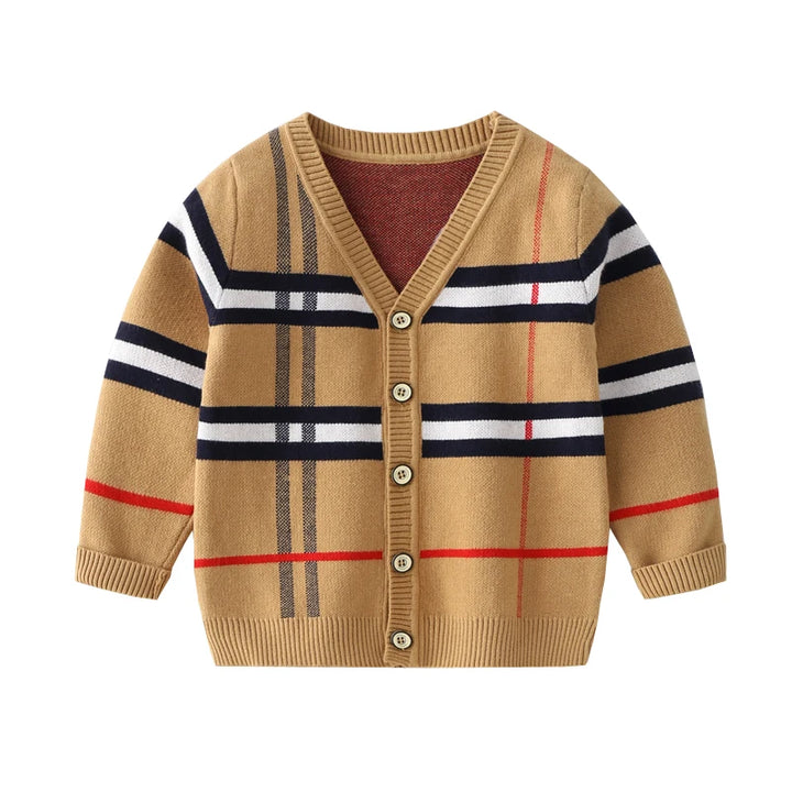 Fashionable Classic Designer Knitwear for Boys 3T-8T Made for Cooler Days or Night