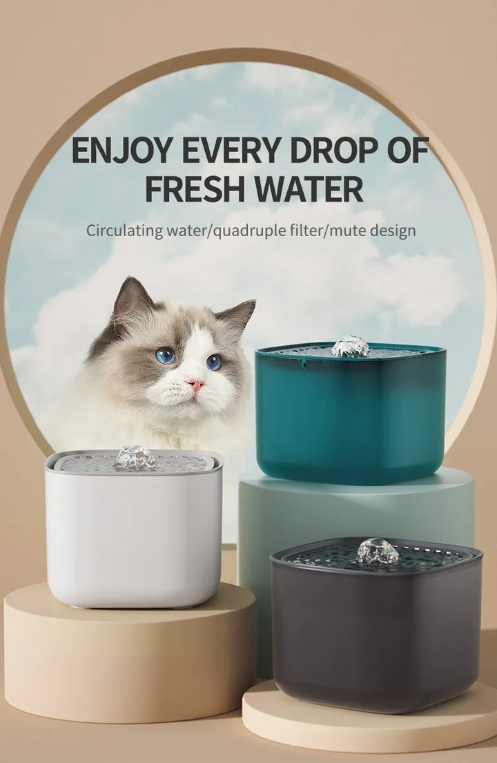 Cat Water Filtering Fountain 3L