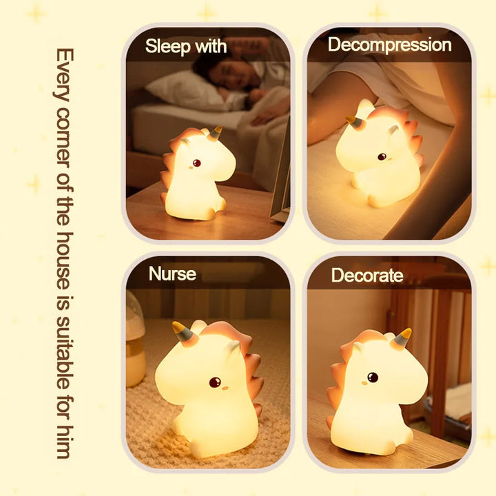 The LED Unicorn Nightlight will Enchant Any Childs Room – Touch, Pat & Remote-Control Options