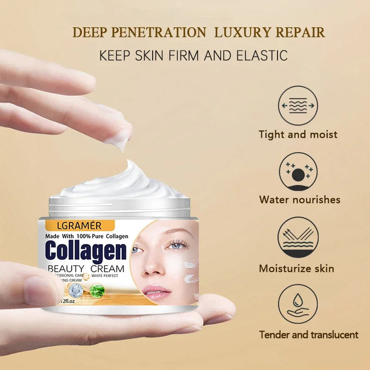 ✨ LGRAMER Snail Whitening & Anti-Aging Face Cream (60g)