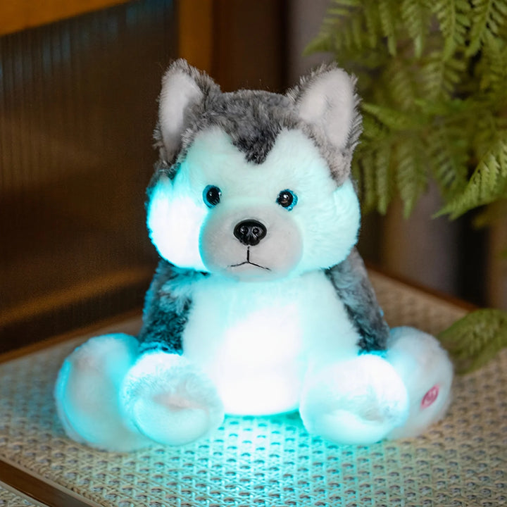 Glow-In-The-Dark Wolf Puppy Plush – The Ultimate Night Light Companion for Kids!"