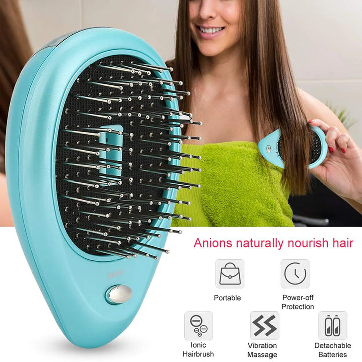 Hot Selling Negative Ion Massage Comb Portable Negative Ion Massage Scalp Hair Brush To Relax The Scalp