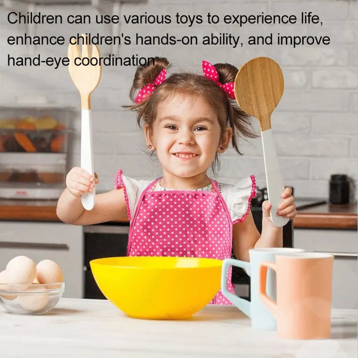 Girls 11-piece Cooking Baking Chef Set. (Ages 3-10)