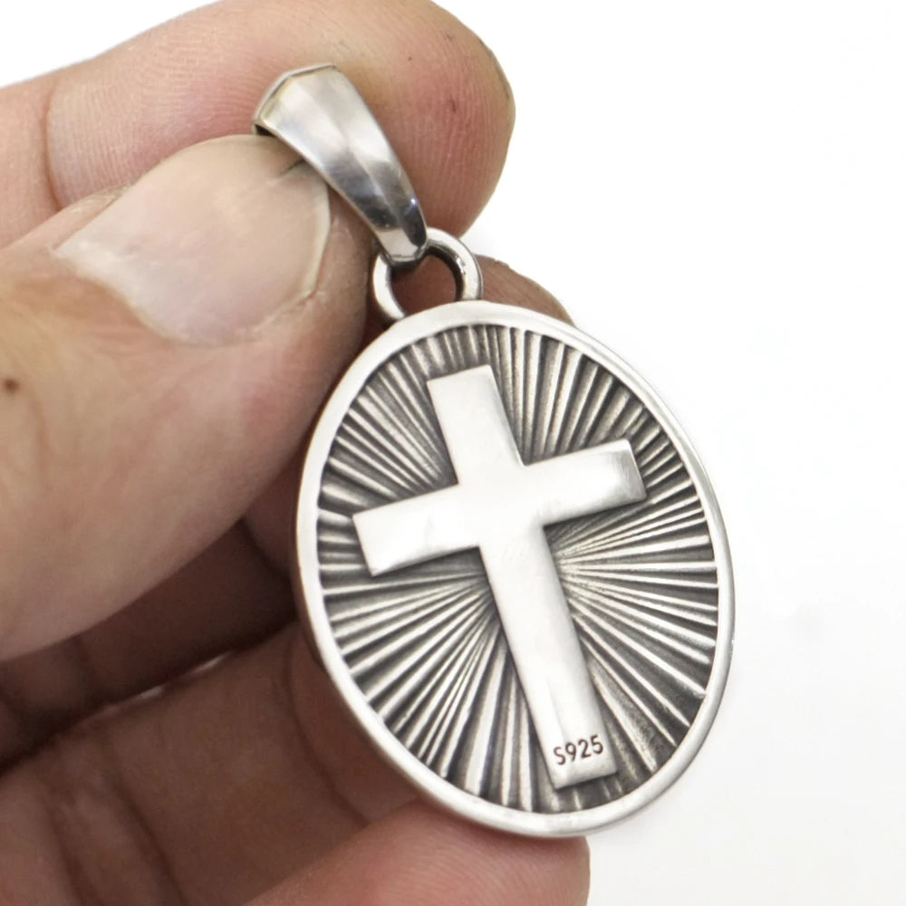 Realistic Jesus Christ Pendant Charm - 925 Sterling Silver (with or Without Chain)