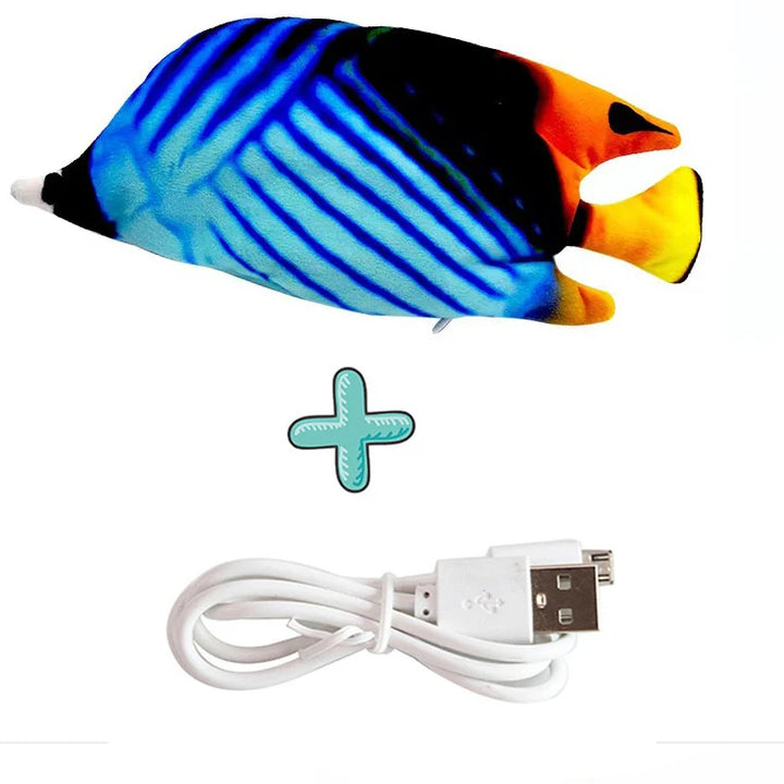 Cure Cat Boredom with Our USB Rechargeable Floppy Fish Cat Toy  I