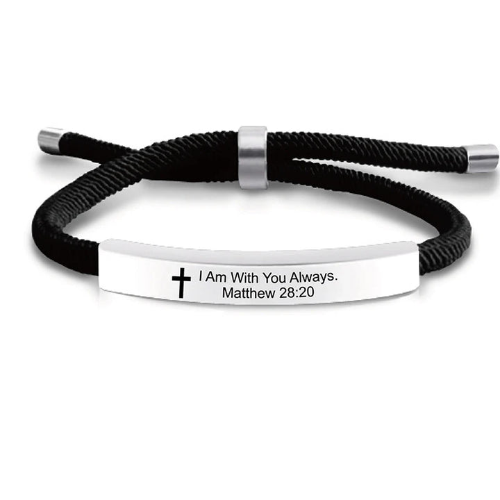 Keep the Faith Bible Scripture Bracelet for Men or Women