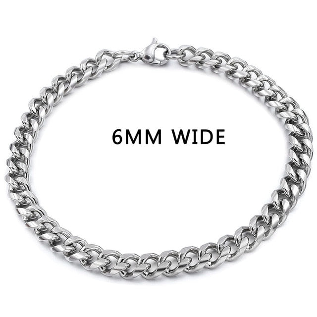 Stainless Steel Chain Link Bracelets