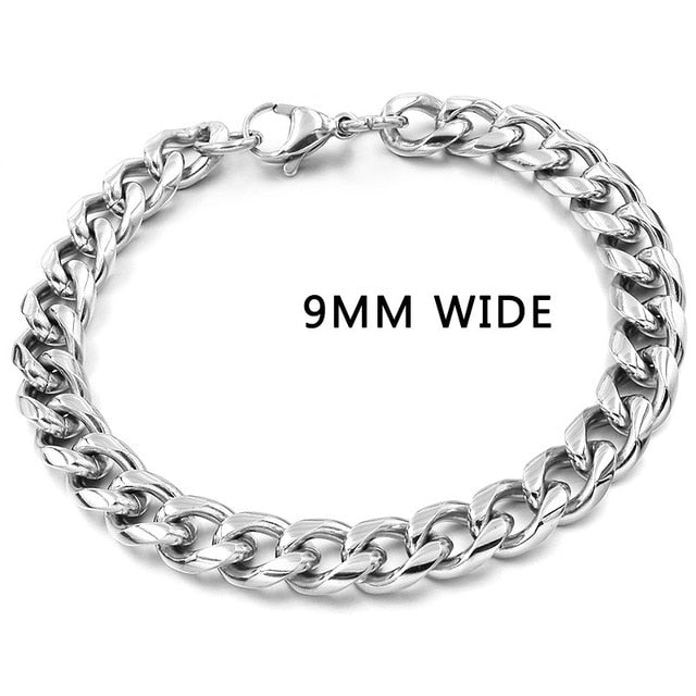 Stainless Steel Chain Link Bracelets