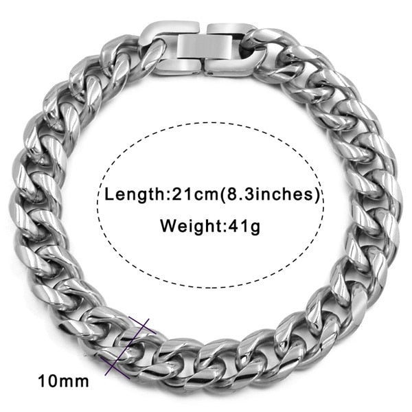 Stainless Steel Chain Link Bracelets