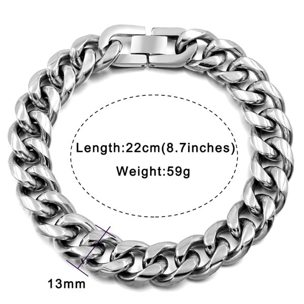 Stainless Steel Chain Link Bracelets