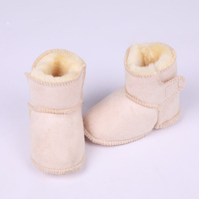 Infant Faux Fur Suede Boots for Boys or Girls