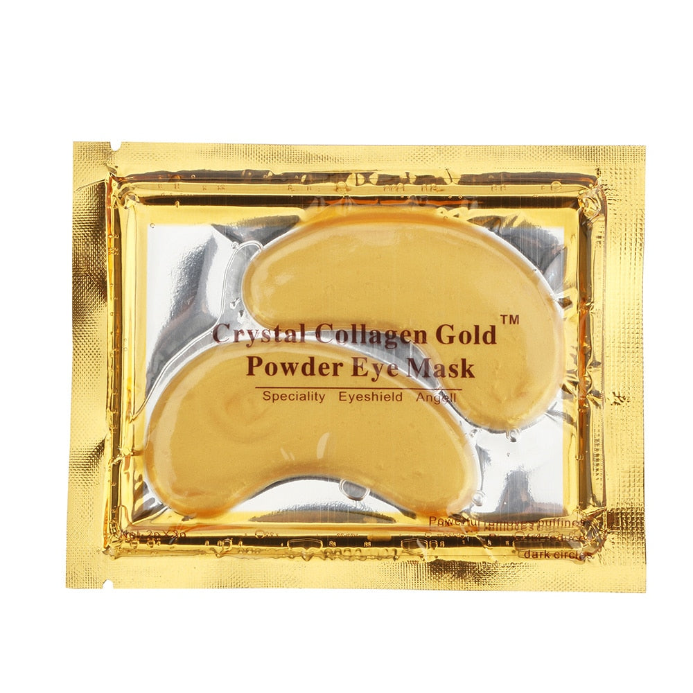 Gold Crystal Eye Mask Patch Beauty Care (30pcs=15packs)