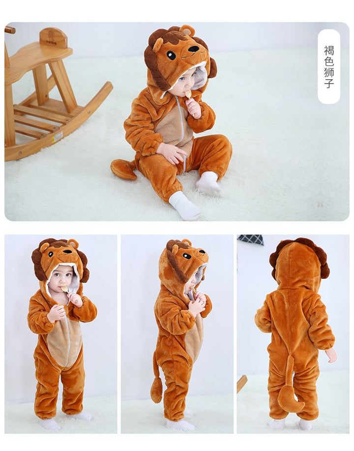 Fun Animal Romper for Girls or Boys 3 to 12 Months