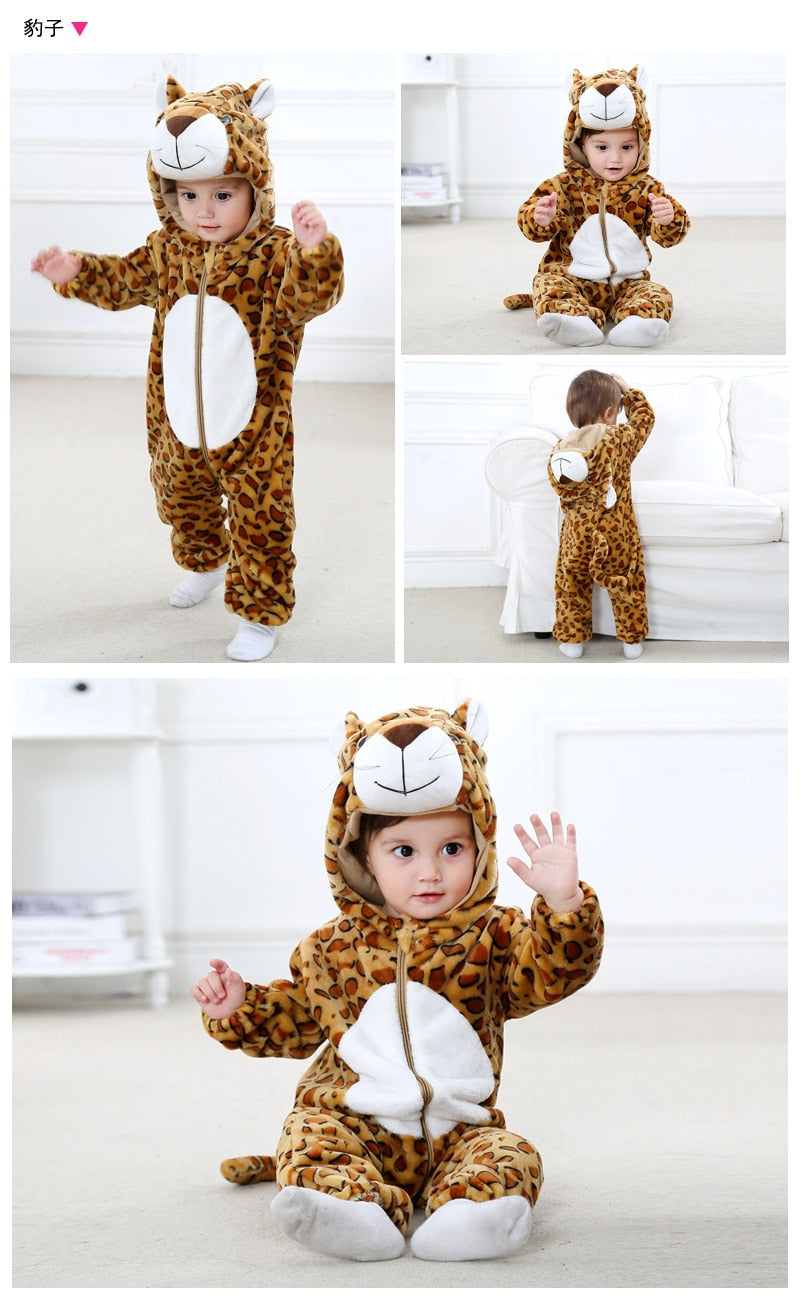 Fun Animal Romper for Girls or Boys 3 to 12 Months