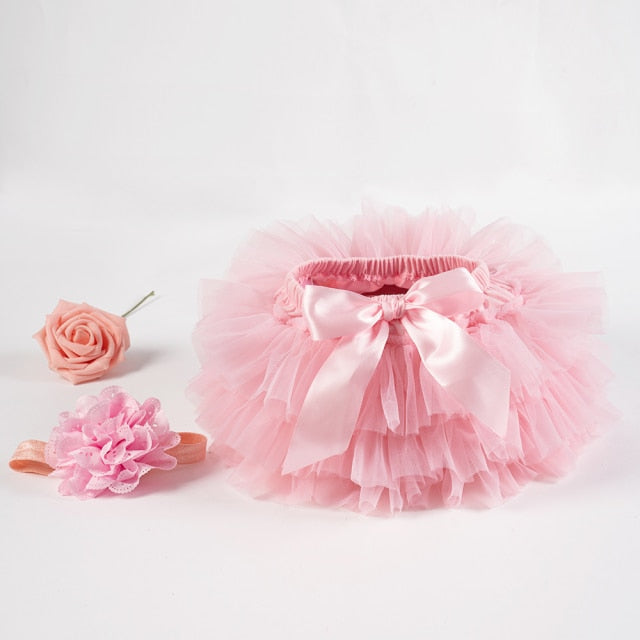 Girls Tutu w/Bloomers & Headband (2pcs set) Newborn to 18month.